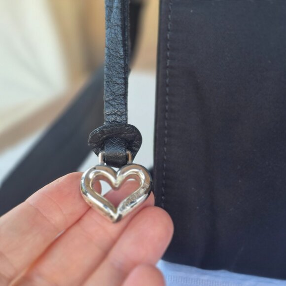 Brighton Twister Black Dual Zip Microfiber Purse Wallet Organizer Crossbody Bag - Picture 6 of 16